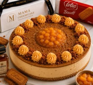 Galleta Lotus, Amaretto Ligero y Durazno